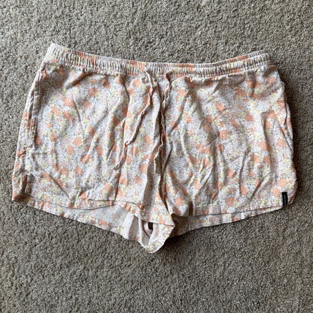 Volcom Pastel Floral Pajama Shorts